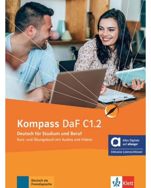 Kompass daf C1.2, libro del alumno y de ejercicios edicion hibrida allango (Capa mole) 1