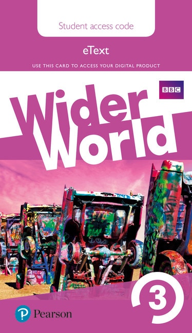 Wider world 3 ebook students' access car