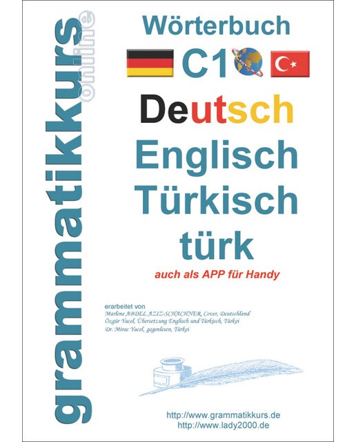 Wörterbuch C1 Deutsch-Englisch-Türkisch (Capa mole) 1
