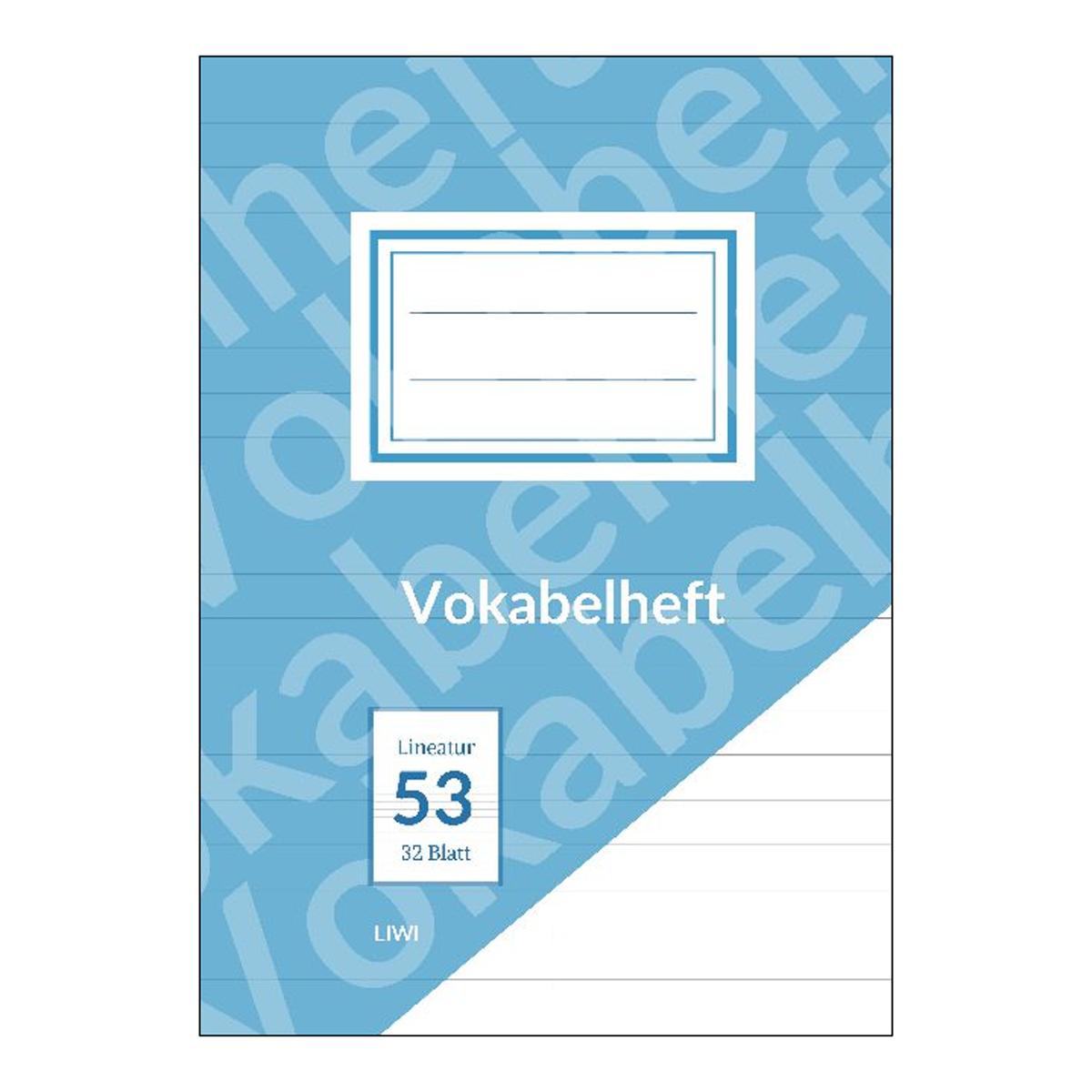 Vokabelheft A5 liniert - Lineatur 53 1