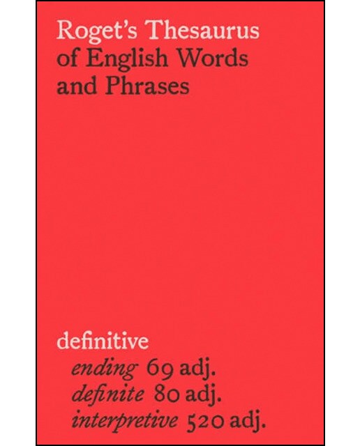 Roget's thesaurus of english words 1