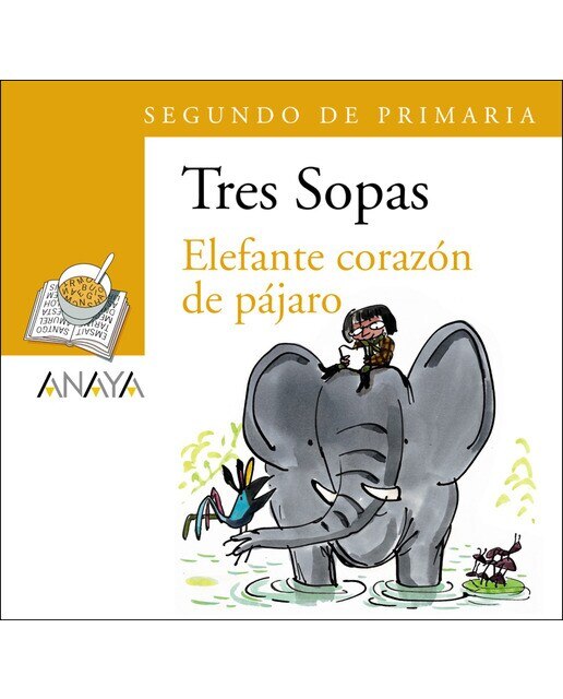 Blíster "Elefante corazón de pájaro" 2º de Primaria (Capa mole com abas) 1