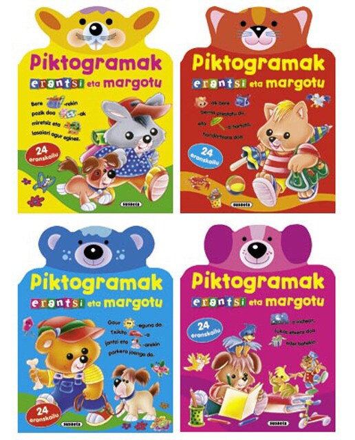 Piktogramak erantsi eta margotu (4 titulu)(Tapa blanda) 1