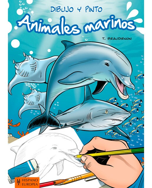 Imagen 0 de Dibujo y pinto animales marinos (Tapa blanda)