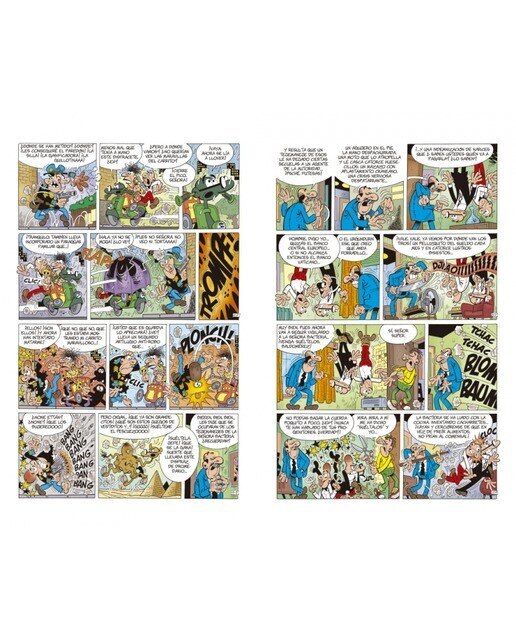 Sueldecitos más bien bajitos | ¡Miseria, la bacteria! | Drones matones (Súper Humor Mortadelo 62) (Tapa dura) 4