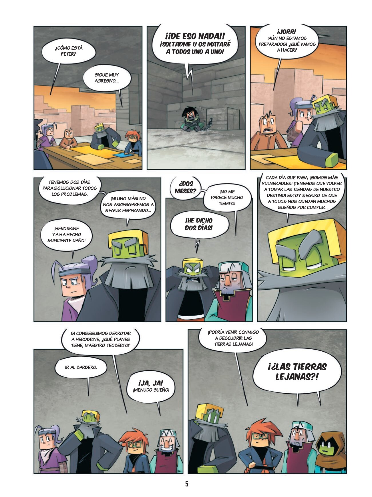 Minecraft. Diario de un aldeano pringao. Cómic 8: Listos para la batalla 6