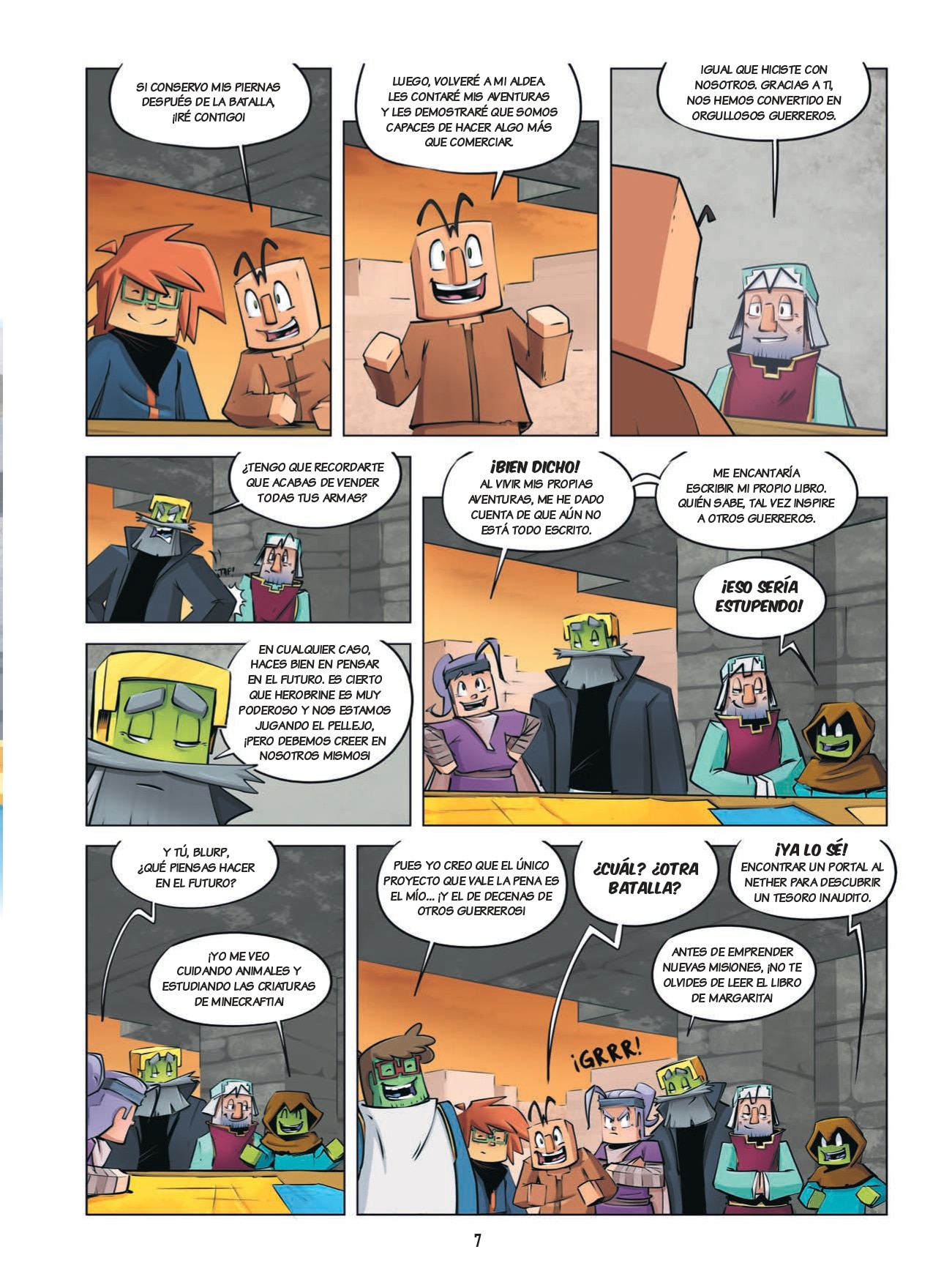 Minecraft. Diario de un aldeano pringao. Cómic 8: Listos para la batalla 8