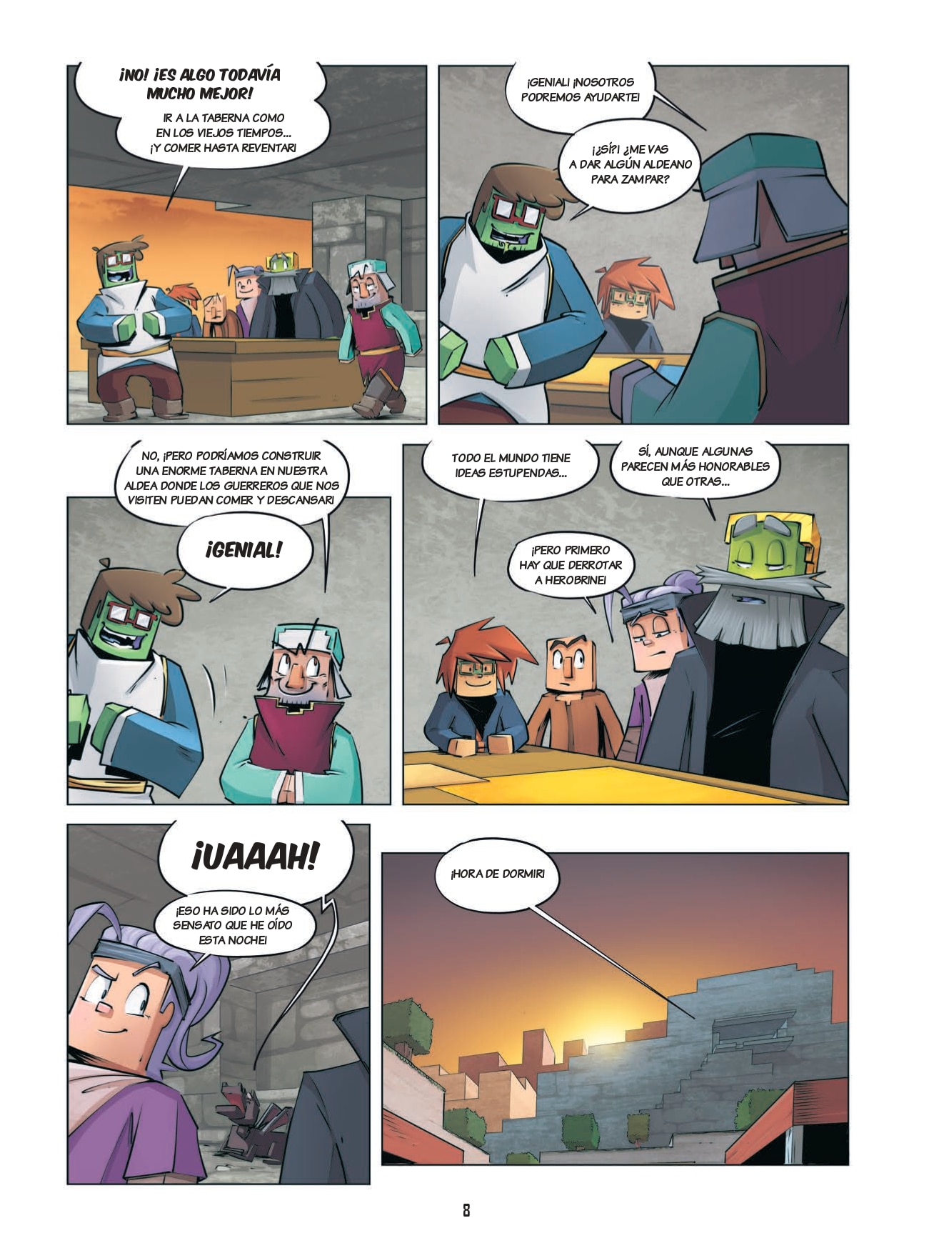 Minecraft. Diario de un aldeano pringao. Cómic 8: Listos para la batalla 9