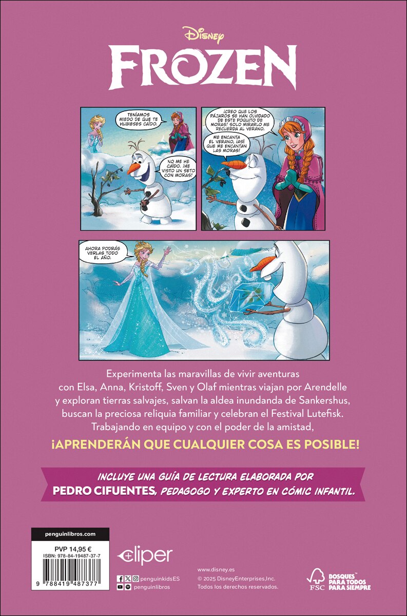 Aprendo a leer con cómics Disney - Frozen: Cómic con letra MAYÚSCULA, ideal para primeros lectores. (Capa dura) 2