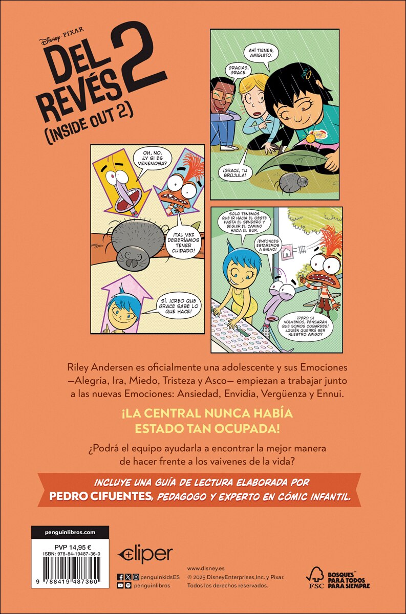 Aprendo a leer con cómics Disney - Del revés 2 (Inside Out 2): Cómic con letra MAYÚSCULA, ideal para primeros lectores. (Capa dura) 2