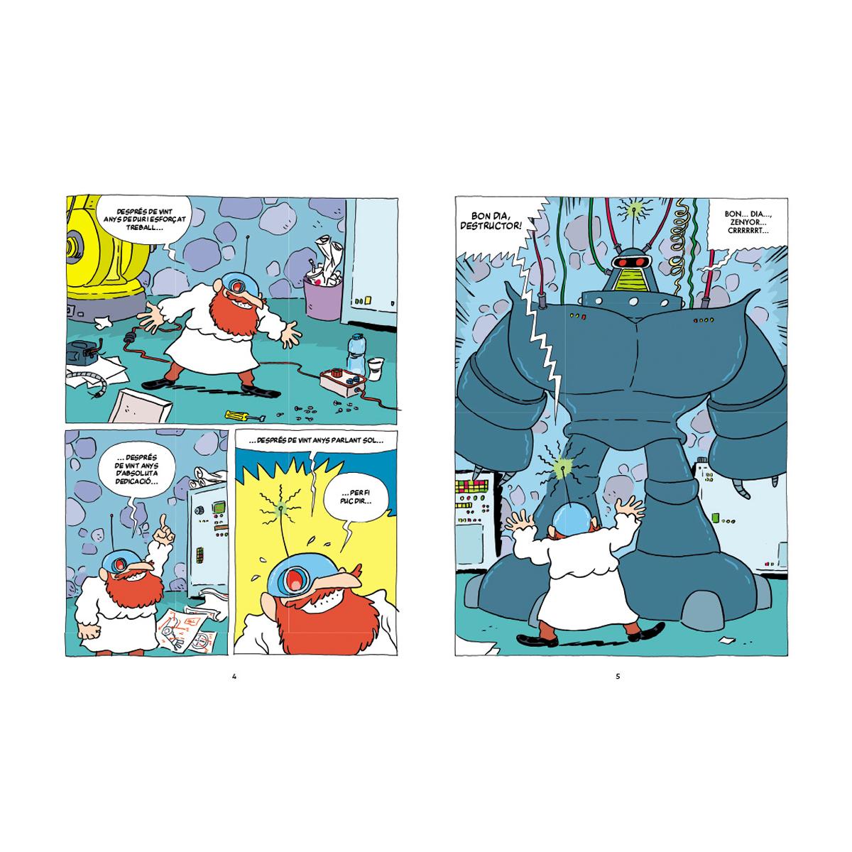 SUPERPATATA 5 - ELS ROBOTS DEL PROFESSOR  (Capa Mole) 2