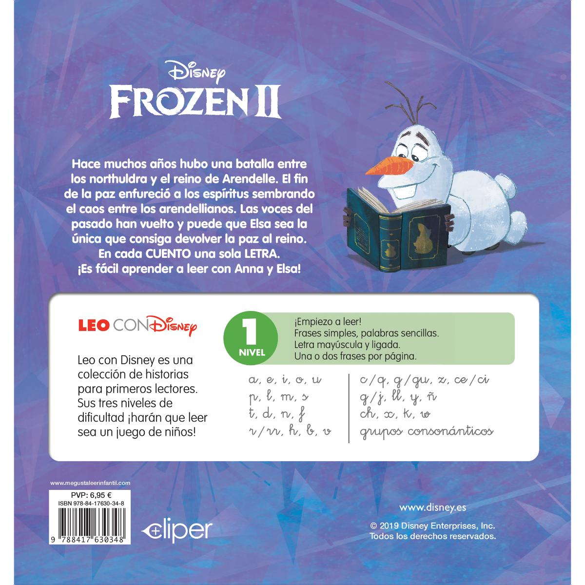 Frozen II. Leo con Disney (Nivel 1). Un cuento para cada grupo consonántico: bl, br, cl, cr, dr (Disney. Lectoescritura) (Capa mole) 2