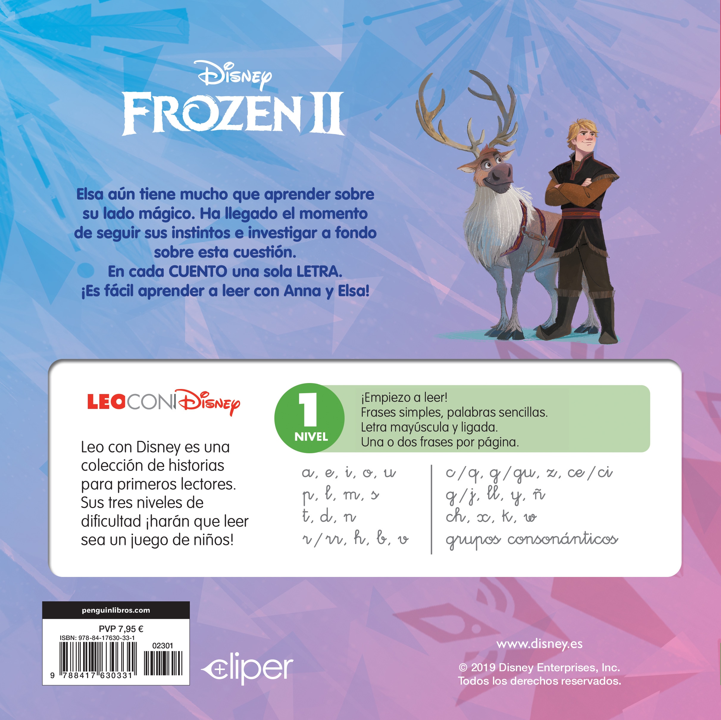 Frozen II. Leo con Disney (Nivel 1). Un cuento para cada letra: t, d, n (Disney. Lectoescritura) (Capa mole) 2