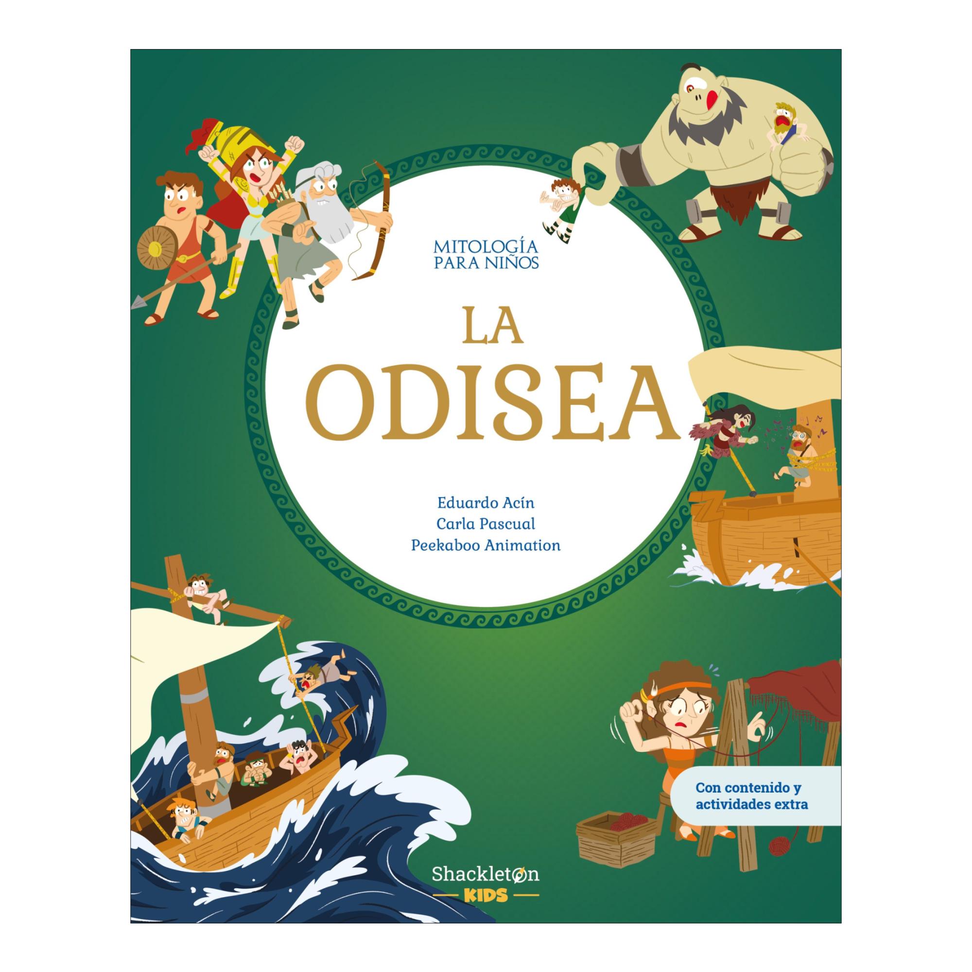 Imagem 0 de La Odisea: Libro infantil con juegos y actividades extra | El mito clásico de La Odisea en un libro ilustrado lleno de aventuras, héroes  (Capa dura)