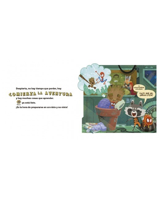 Groot comienza la aventura (Mis lecturas Marvel): Con pictogramas y actividades educativas (Capa dura) 3