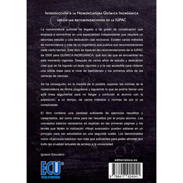 Introducción a la nomenclatura química inorgánica según las recomendaciones de la IUPAC (Capa mole) 2