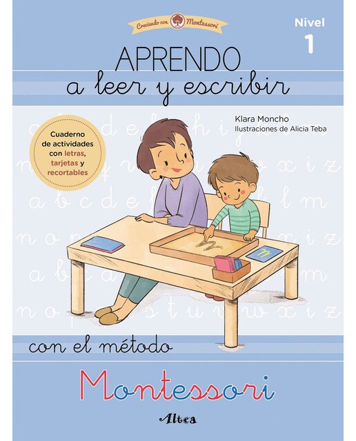 Imagen 0 de Creciendo con Montessori. Cuadernos de actividades - Aprendo a leer y escribir con el método Montessori (nivel 1): Libro de actividades  (Tapa blanda)