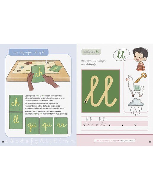 Creciendo con Montessori. Cuadernos de actividades - Aprendo a leer y escribir con el método Montessori (nivel 1): Libro de actividades  (Tapa blanda) 4