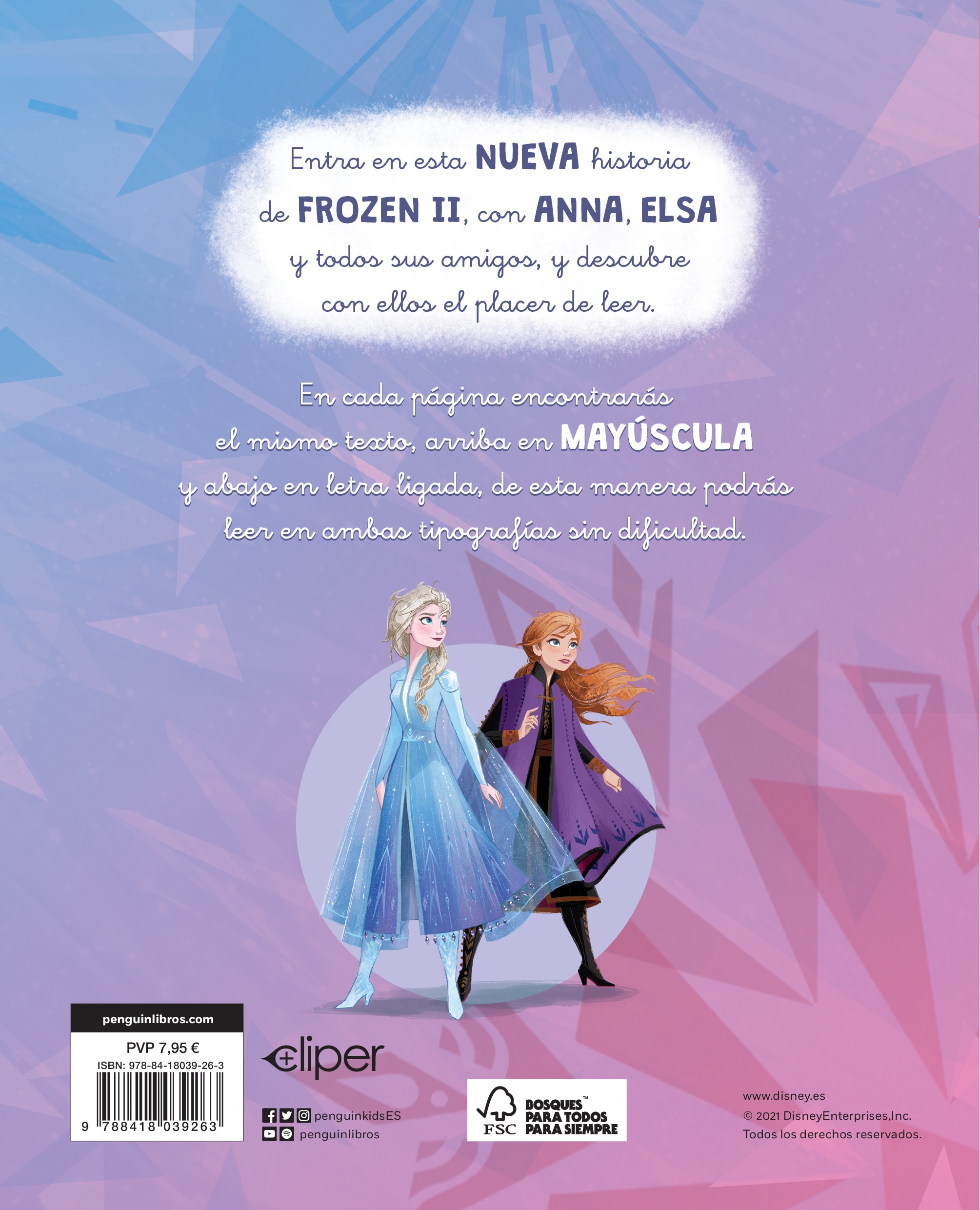 Frozen II. Ya leo solo (Disney. Lectoescritura): Con textos en letra ligada y mayúscula (Capa mole) 2