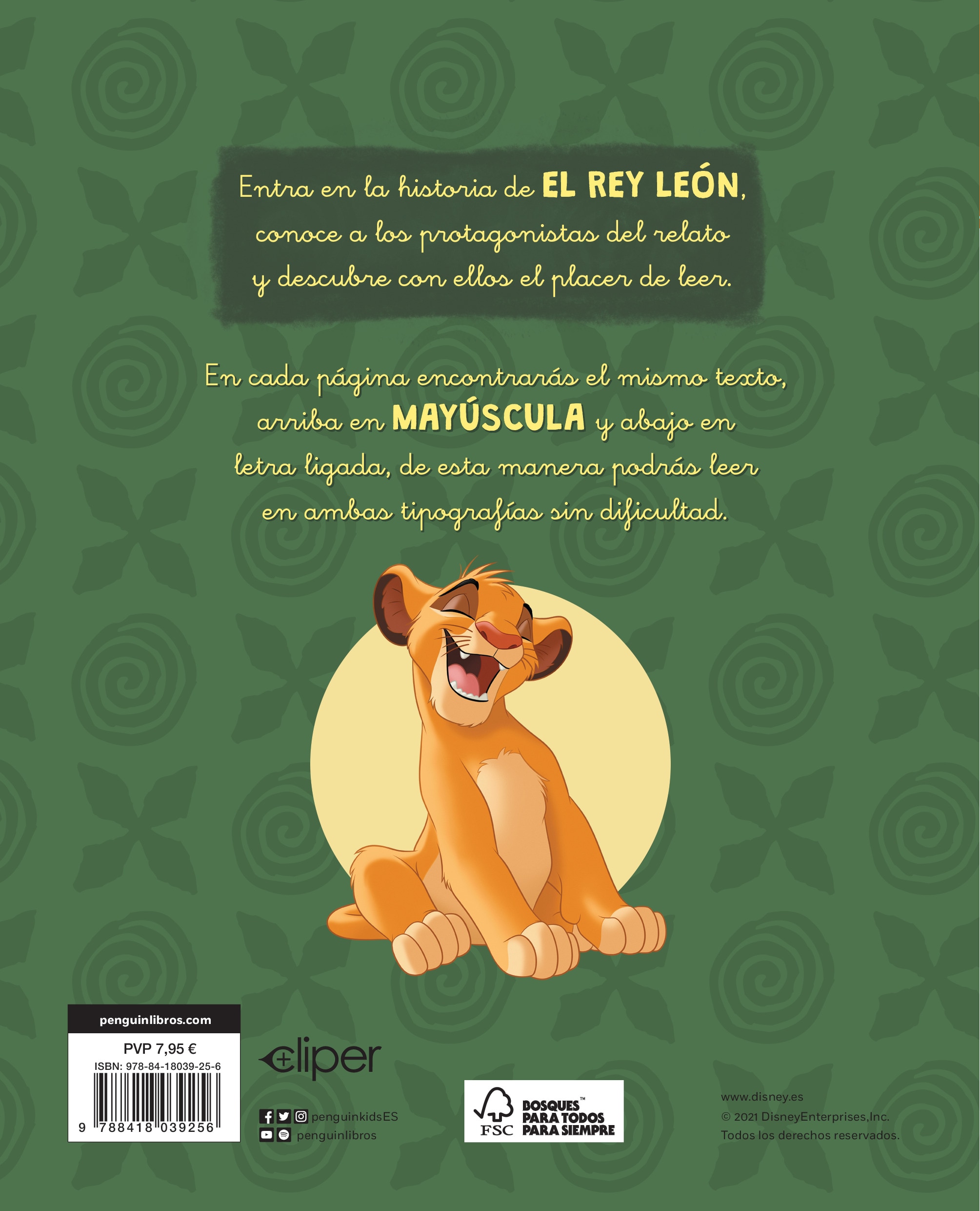 El Rey León. Ya leo solo (Disney. Lectoescritura): Con textos en letra ligada y mayúscula (Capa mole) 2