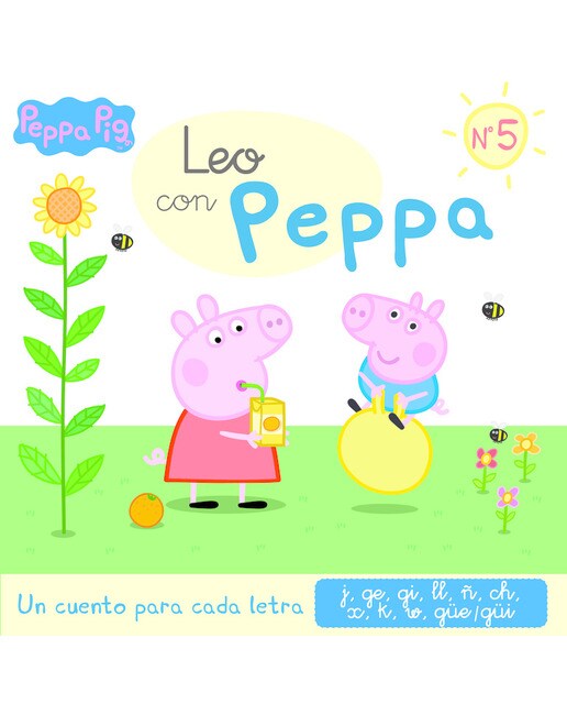 Un cuento para cada letra: j, ge, gi, ll, ñ, ch, x, k, w, güe-güi (Leo con Peppa Pig 5) (Capa mole) 1