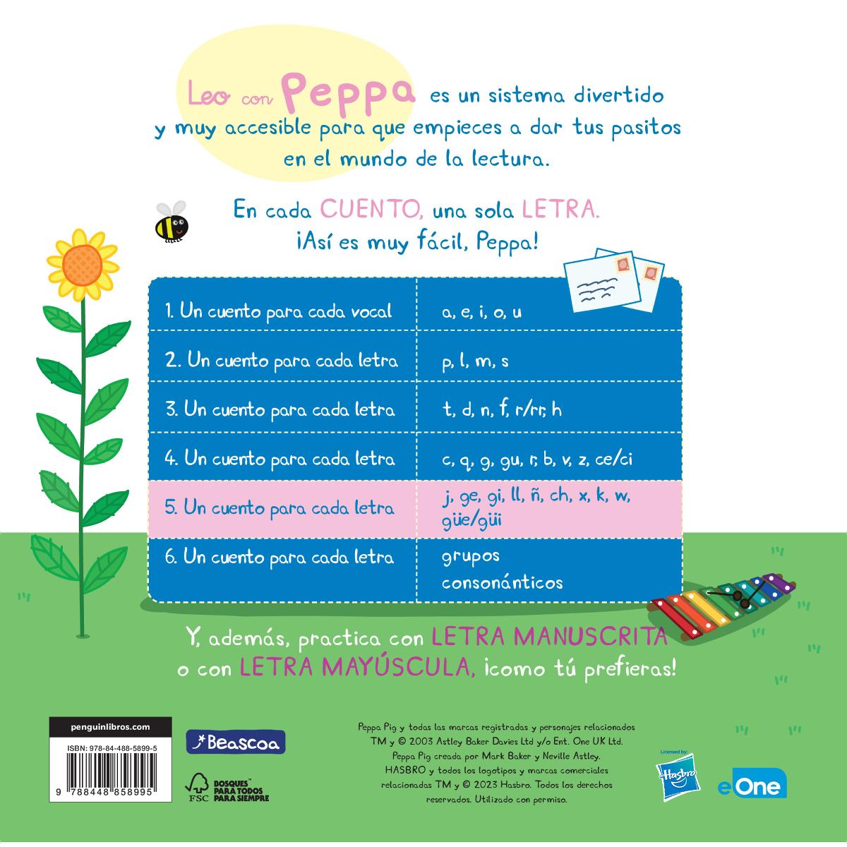 Un cuento para cada letra: j, ge, gi, ll, ñ, ch, x, k, w, güe-güi (Leo con Peppa Pig 5) (Capa mole) 2