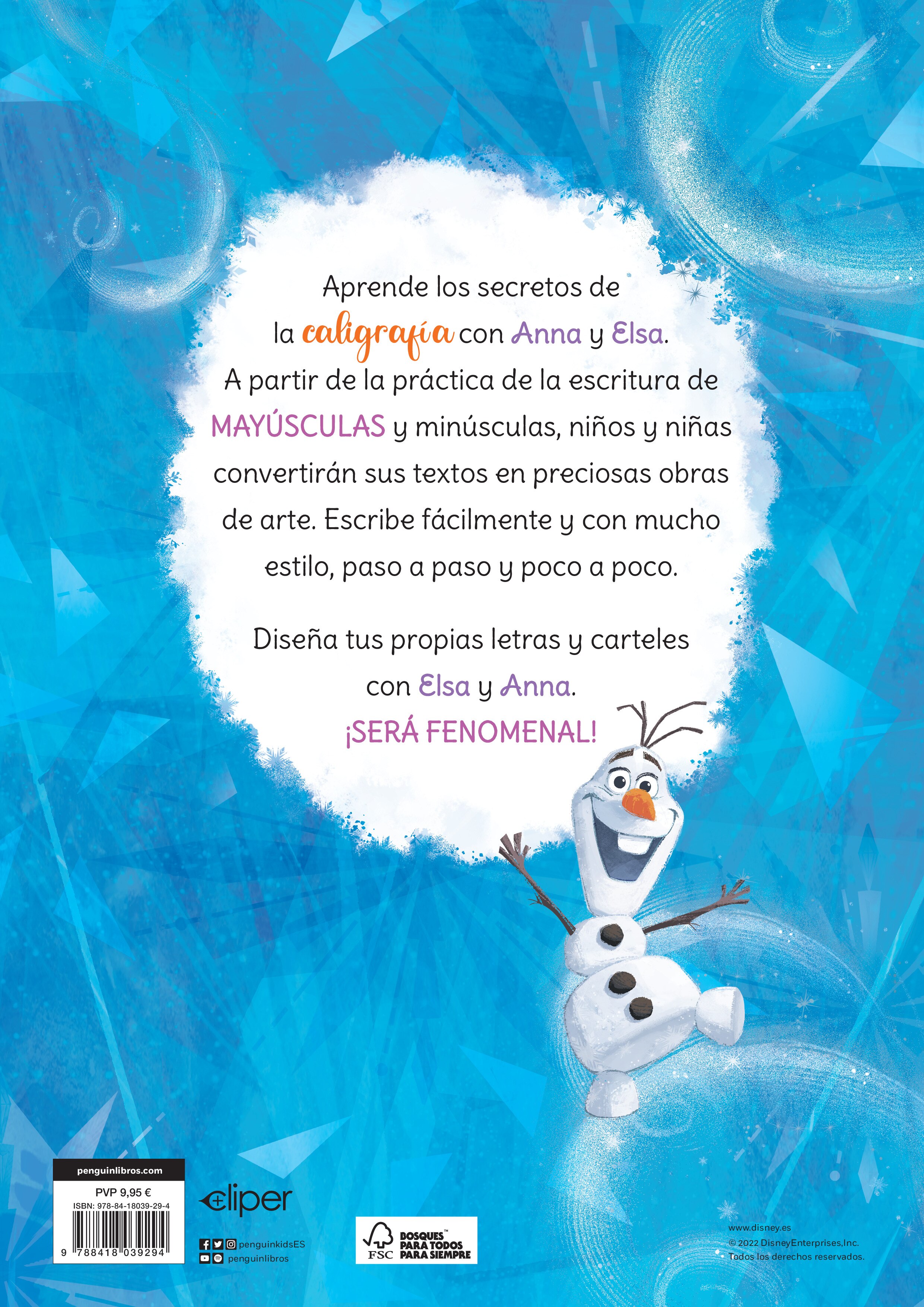 Frozen. Mi cuaderno de caligrafía creativa (Disney. Primeros aprendizajes) (Capa mole) 2