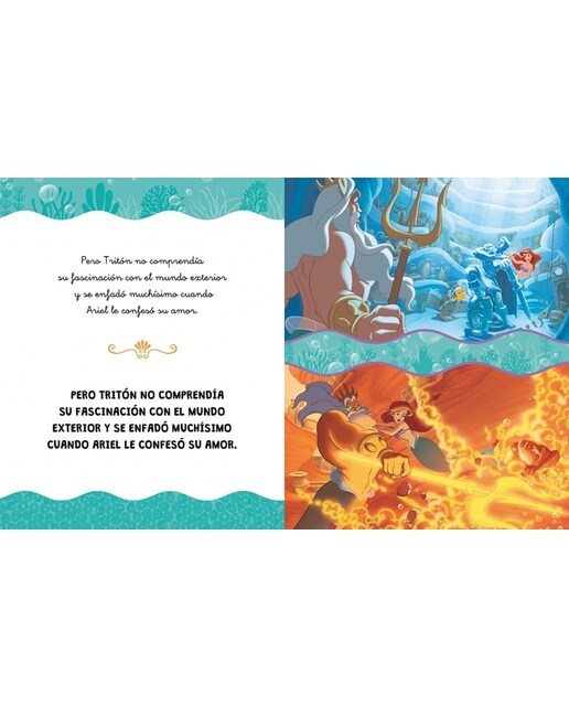 La Sirenita. Ya leo solo (Disney. Lectoescritura): Con textos en letra ligada y mayúscula (Capa mole) 3
