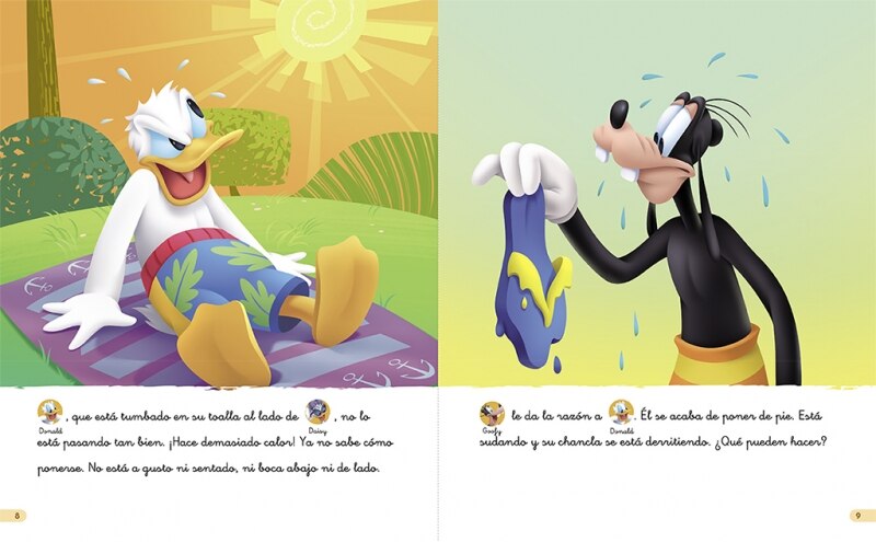 Mickey Mouse Funhouse. Leo con pictogramas. Un día de frío en verano (Disney. Lectoescritura) (Capa dura) 6