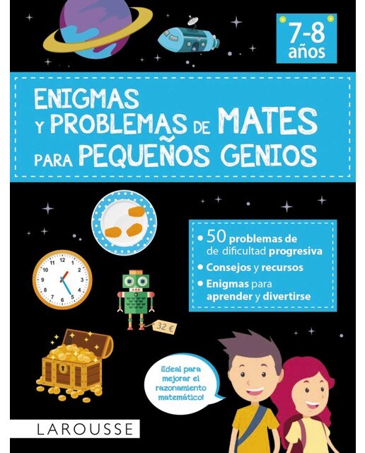 Imagem 0 de Enigmas y problemas de mates para pequeños genios (6-7 años)(Tapa blanda)