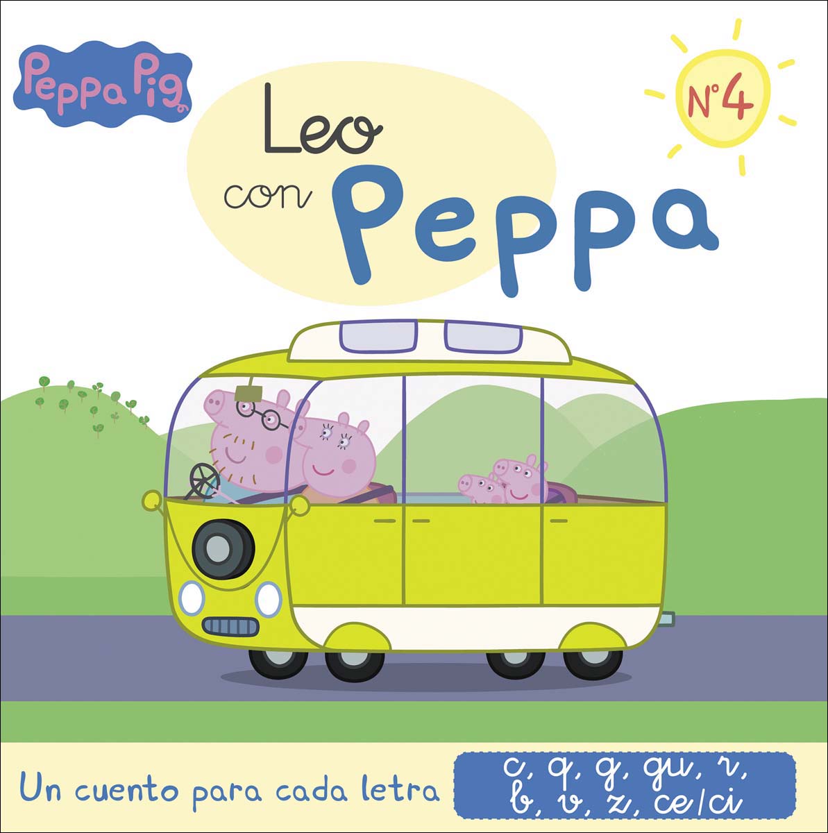 Imagem 0 de Un cuento para cada letra: c, q, g, gu, r (sonido suave), b, v, z, ce-ci (Leo con Peppa Pig 4) (Capa mole)