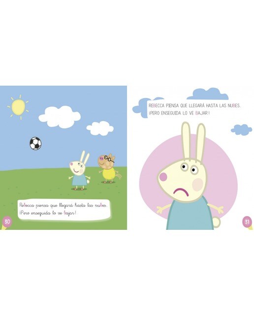 Un cuento para cada letra: c, q, g, gu, r (sonido suave), b, v, z, ce-ci (Leo con Peppa Pig 4) (Capa mole) 3