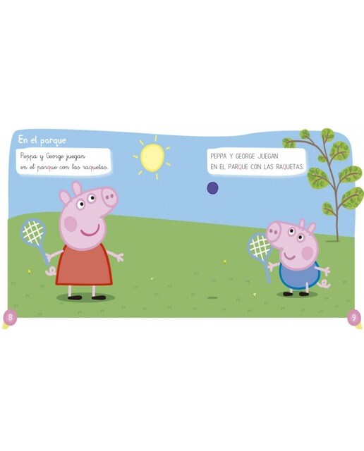 Un cuento para cada letra: c, q, g, gu, r (sonido suave), b, v, z, ce-ci (Leo con Peppa Pig 4) (Capa mole) 4