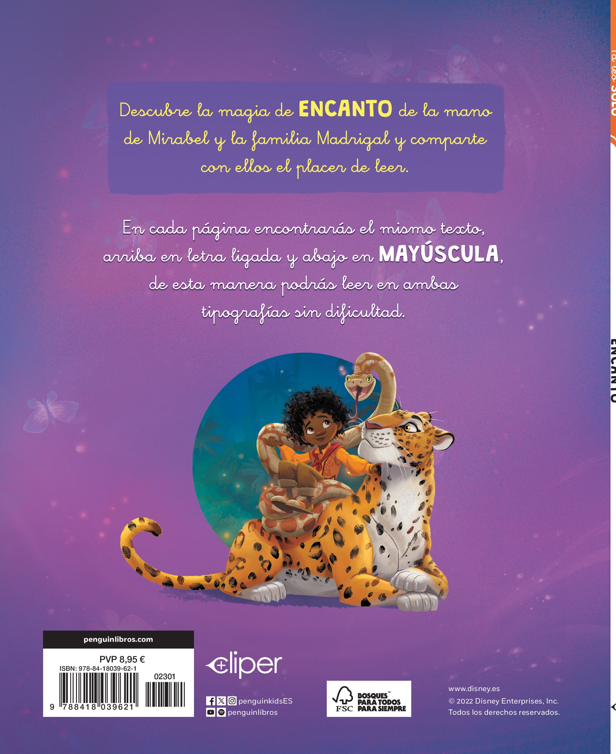 Encanto. Ya leo solo (Disney. Lectoescritura): Con textos en letra ligada y mayúscula (Capa mole) 2