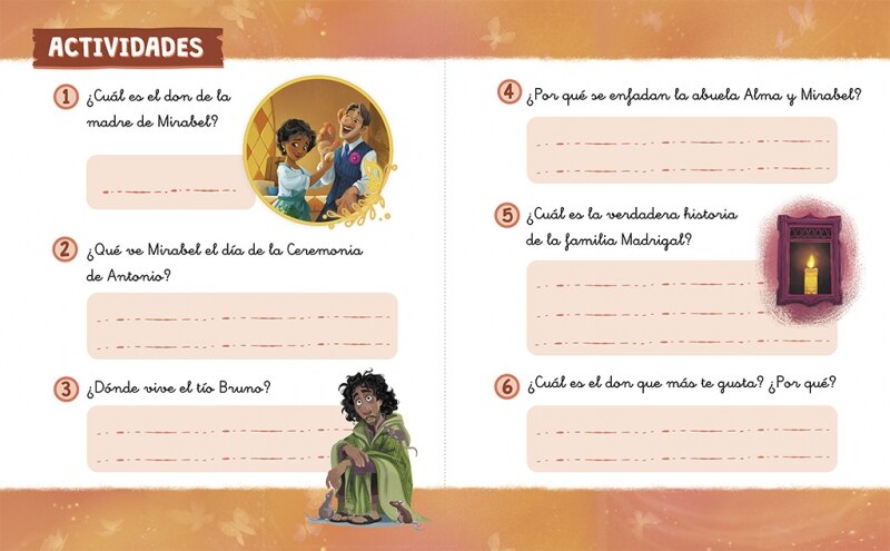 Encanto. Ya leo solo (Disney. Lectoescritura): Con textos en letra ligada y mayúscula (Capa mole) 4