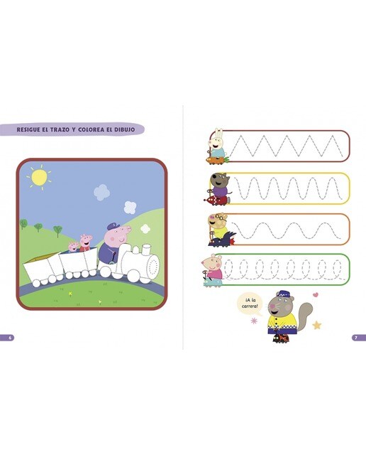 Peppa Pig. Primeros aprendizajes - Aprende Lengua con Peppa Pig. Escribo letras minúsculas (+3 años): Cuaderno preescolar: Traza y escr (Tapa blanda) 4