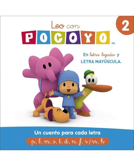 Imagen 0 de Pocoyó. Lectoescritura - Leo con Pocoyó. Un cuento para cada letra: p, l, m, s, t, d, n, f, r/rr, h: En letra ligada y LETRA MAYÚSCULA  (Tapa blanda)