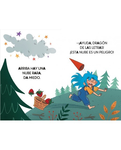 El dragón de las letras 1 - Ana, el dragón y la nube aspirador: Aprender a leer con MAYÚSCULAS (a partir de 5 años) (Capa mole) 3