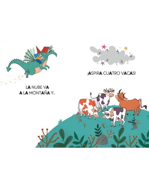 El dragón de las letras 1 - Ana, el dragón y la nube aspirador: Aprender a leer con MAYÚSCULAS (a partir de 5 años) (Capa mole) 5