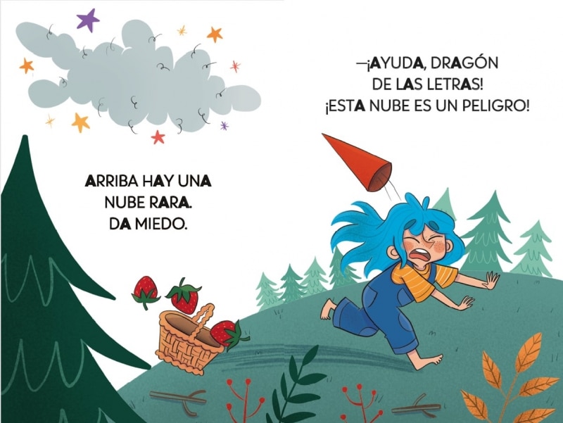 El dragón de las letras 1 - Ana, el dragón y la nube aspirador: Aprender a leer con MAYÚSCULAS (a partir de 5 años) (Capa mole) 7