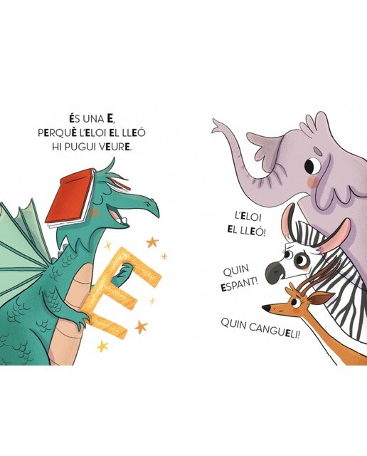 El drac de les lletres 2 - El lleó Eloi i el pentinat escabellat: Aprèn a llegir amb MAJÚSCULES (a partir dels 5 anys) (Capa mole) 2