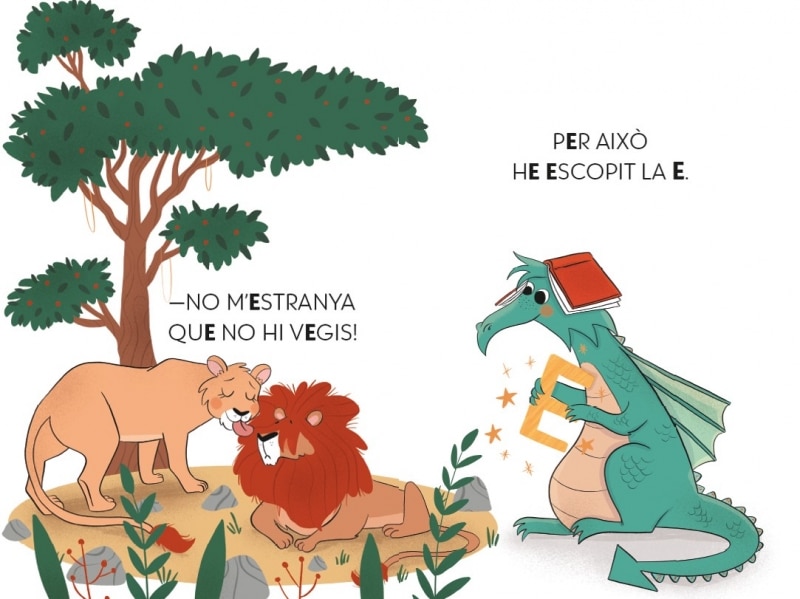 El drac de les lletres 2 - El lleó Eloi i el pentinat escabellat: Aprèn a llegir amb MAJÚSCULES (a partir dels 5 anys) (Capa mole) 6