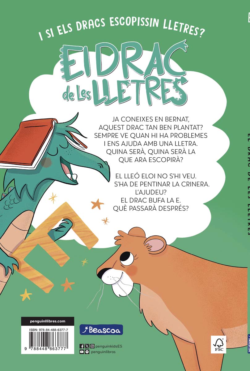 El drac de les lletres 2 - El lleó Eloi i el pentinat escabellat: Aprèn a llegir amb MAJÚSCULES (a partir dels 5 anys) (Capa mole) 10