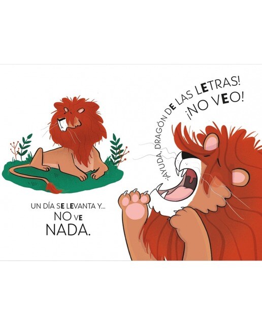 El dragón de las letras 2 - El león desmelenado no se come ni un bocado: Aprender a leer con MAYÚSCULAS (a partir de 5 años) (Capa mole) 3