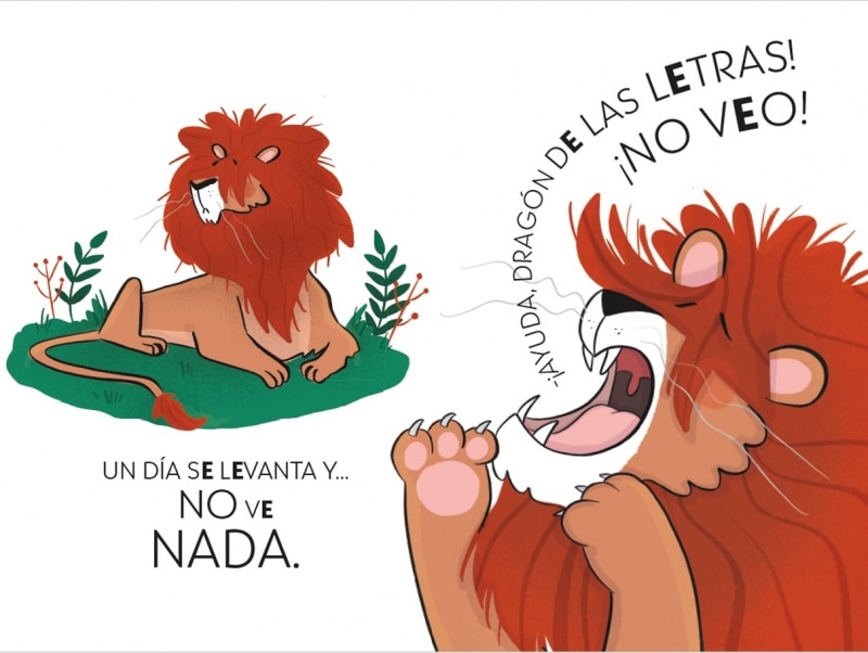 El dragón de las letras 2 - El león desmelenado no se come ni un bocado: Aprender a leer con MAYÚSCULAS (a partir de 5 años) (Capa mole) 9