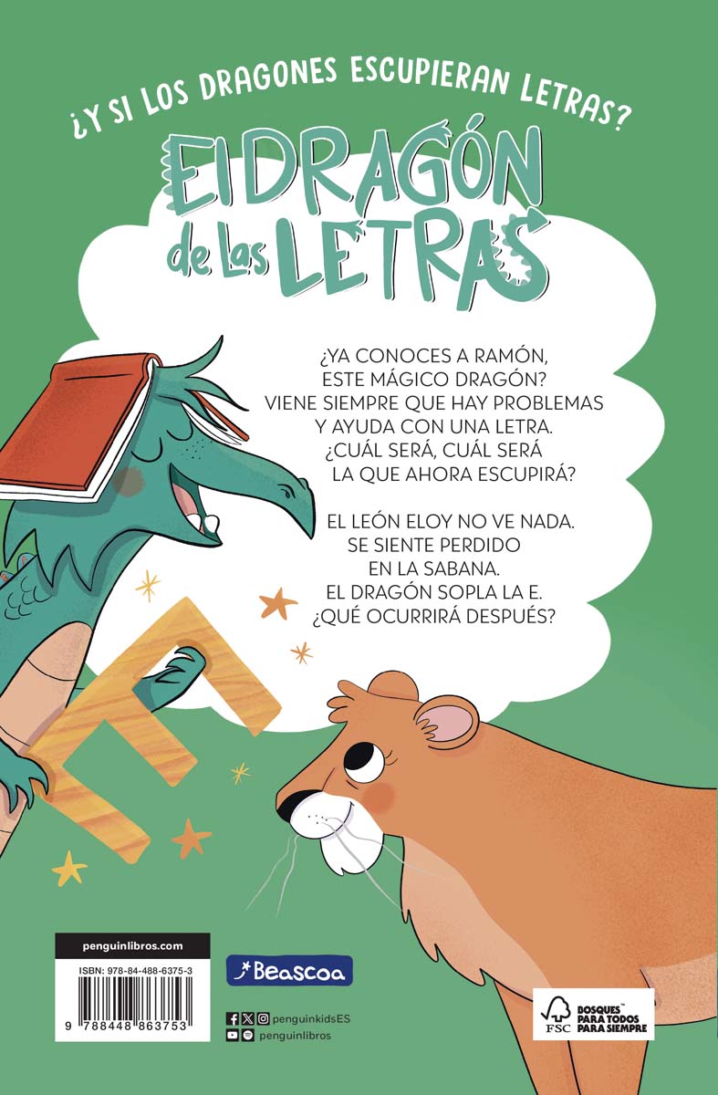 El dragón de las letras 2 - El león desmelenado no se come ni un bocado: Aprender a leer con MAYÚSCULAS (a partir de 5 años) (Capa mole) 10