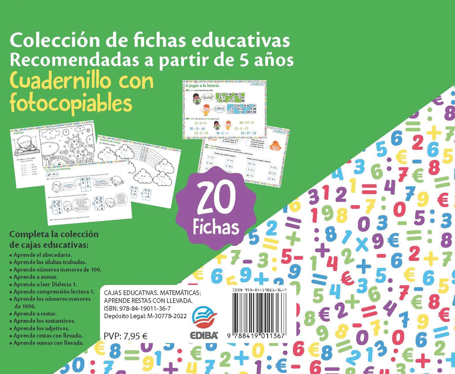 Cajas Educativas. Matemáticas: Aprende restas con llevada. (Capa mole) 2
