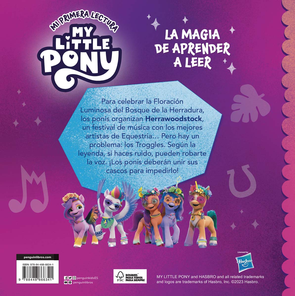 My Little Pony. Mi primera lectura - El festival de Herrawoodstock: Letra mayúscula, frases cortas y vocabulario sencillo (Capa dura) 4