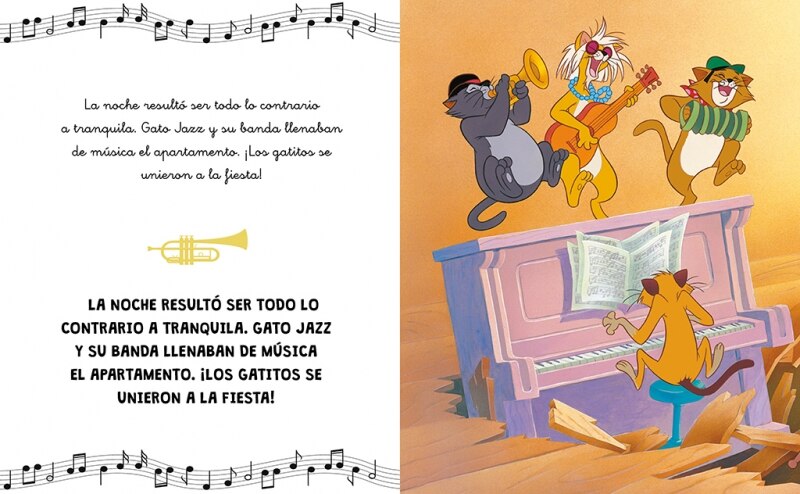 Los Aristogatos. Ya leo solo (Disney. Lectoescritura): Con textos en letra ligada y mayúscula (Capa mole) 6