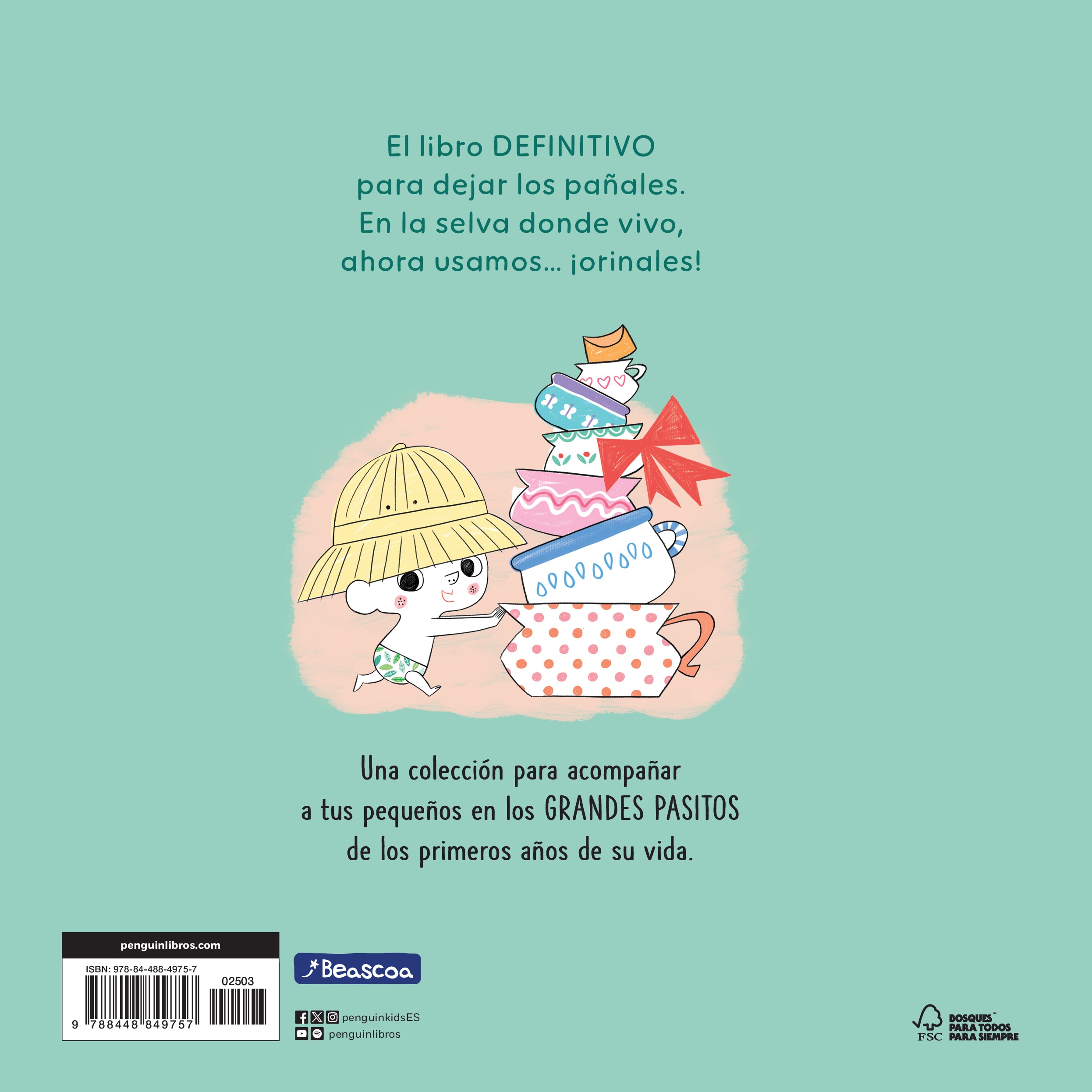 El libro dejapañales (Grandes pasitos): Cada animal con su orinal (Capa dura) 2